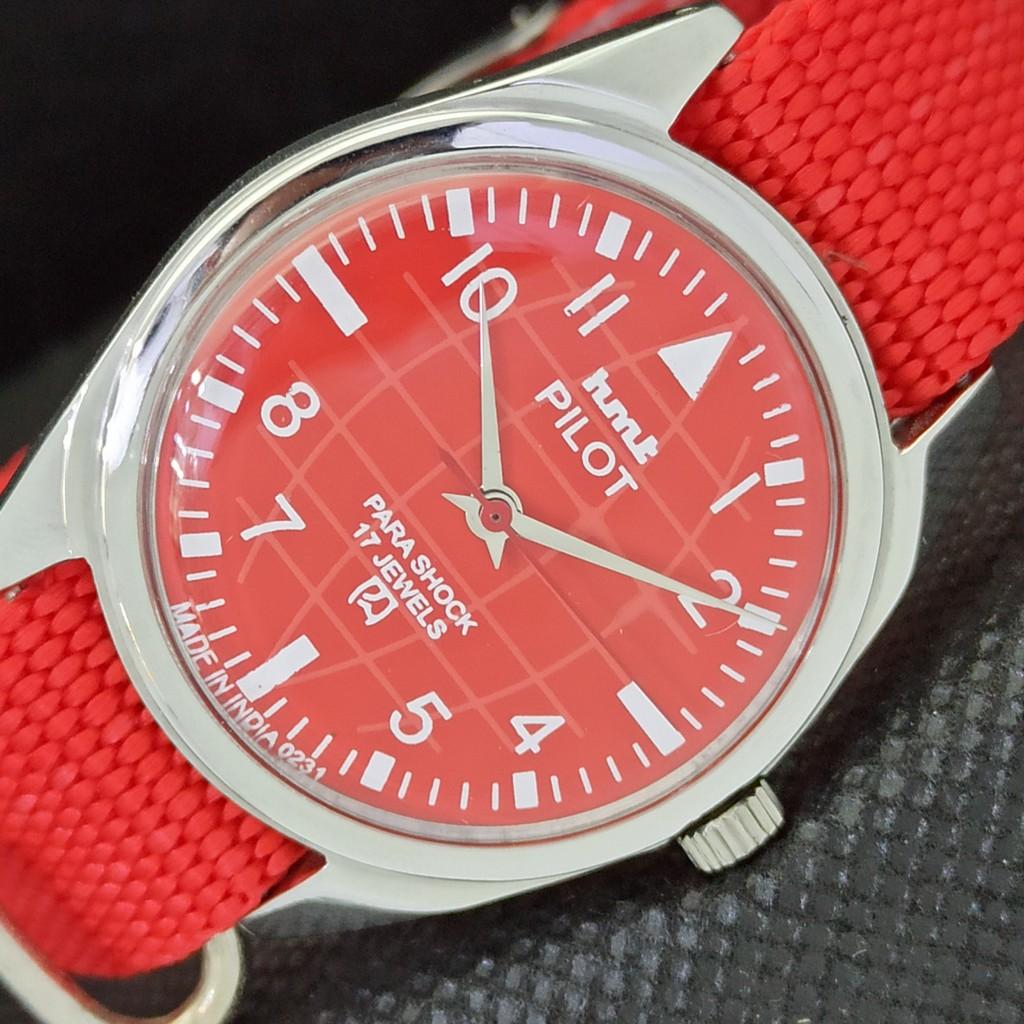 

USED HMT PILOT INDIAN MENS MECHANICAL WATCH a300449-1 Sku566b-a300449