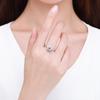 MODIAN Clear 3ct CZ Stone Ring 925 Sterling Silver Crown Rings for Women Wedding Engagement Statement Fine Jewelry