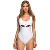Women's seaside beach swimsuit tie-dye D printing European and American summer one-piece swimsuit