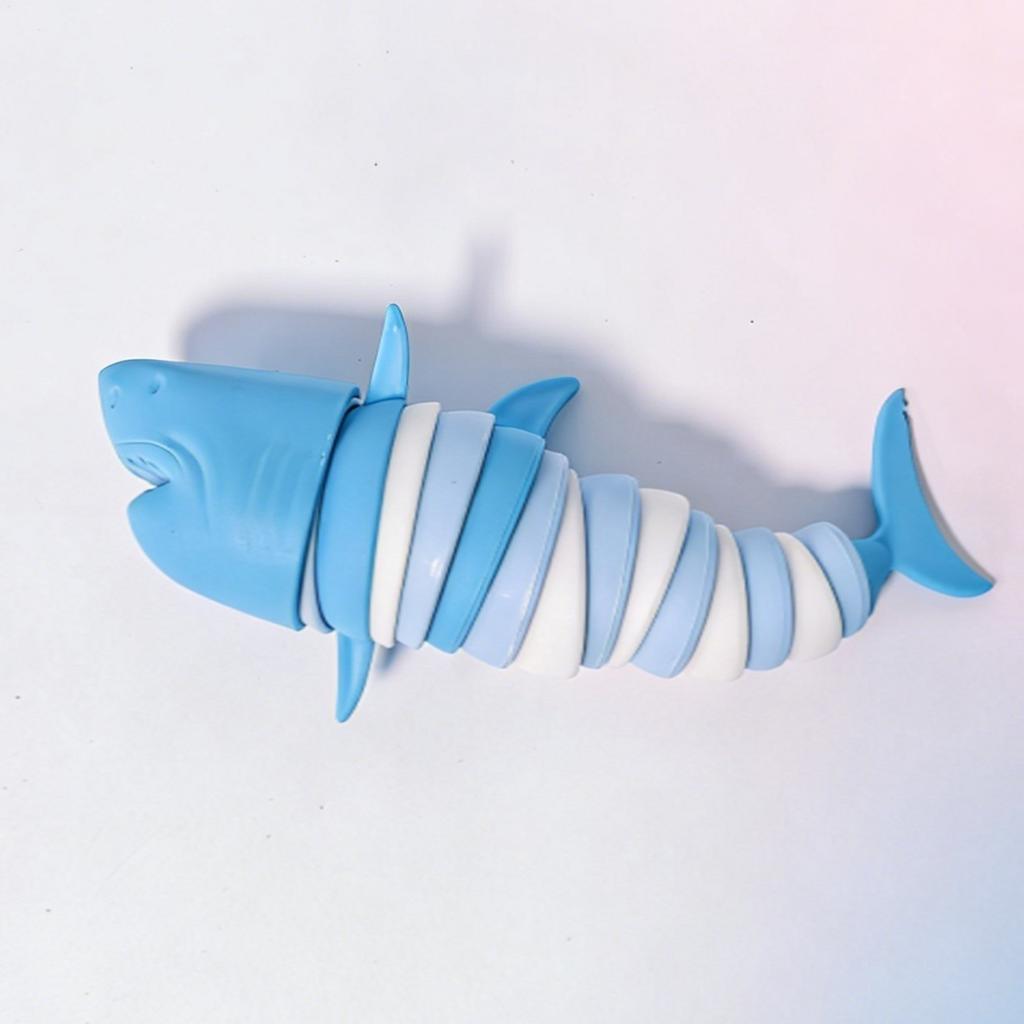Articulated Shark & Dolphin Stress Reliever Hand Toy Sensory Fidget Toy For Adult Kids Pressure Relief And Anti-Anxiety Desk Toy