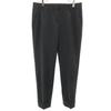 Made In Italy Check Pattern Slacks Pants 38 Charcoal Gray Women Used