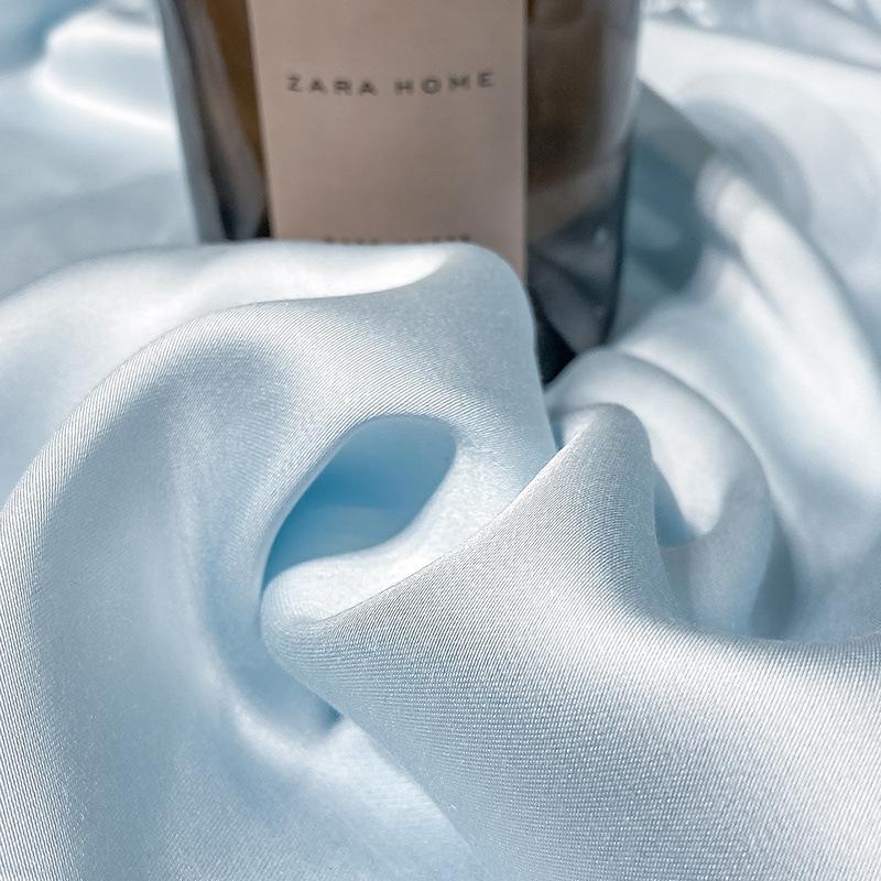 3pcs/set Bed Sheet Set 1pc Elastic Fitted Sheet 2pcs Pillowcase Cooling Bedsheet Bed Linen Anti-Slip Mattress Cover