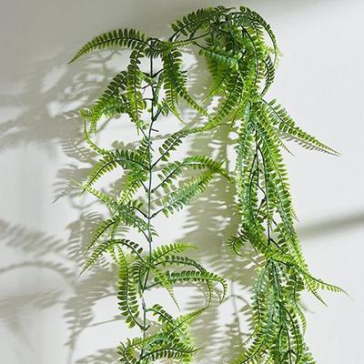 6 Ft Artificial Greenery Garland Green Vine Fake Eucalyptus Ferns Garland Faux Hanging Plants for Wedding Arch Layout DIY Wreath Home Garden