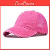 Trendy Unisex Pure Color Mesh Cap For Outdoor Activities With Vintage Style