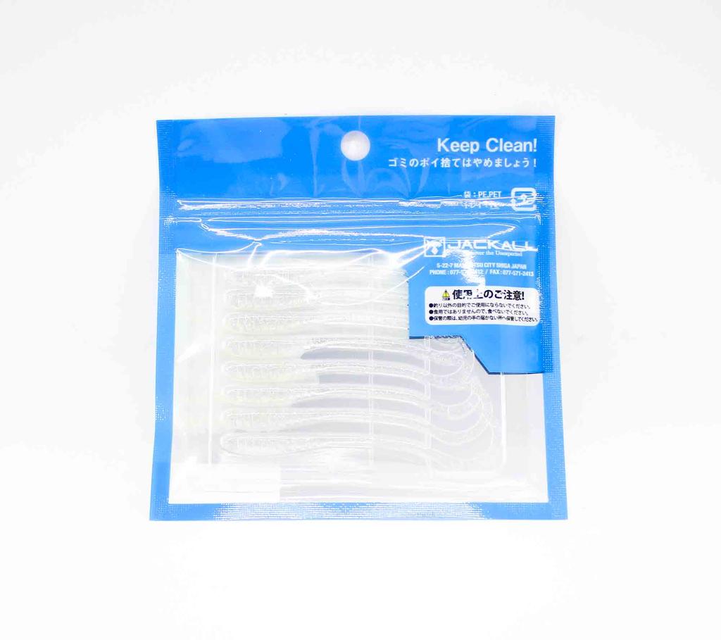 Sale Jackall Soft Lure SW Light Game Tide Curly 2.8 Clear HL Flake (6470)