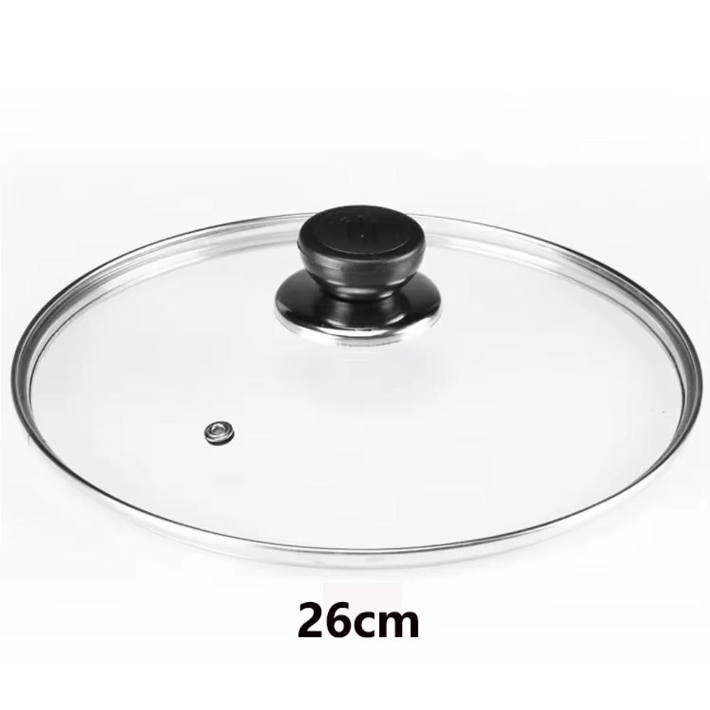 Universal Pot Cover Tempered Glass Pot Lid Durable Wok Pan Lid  Kitchen Accessories