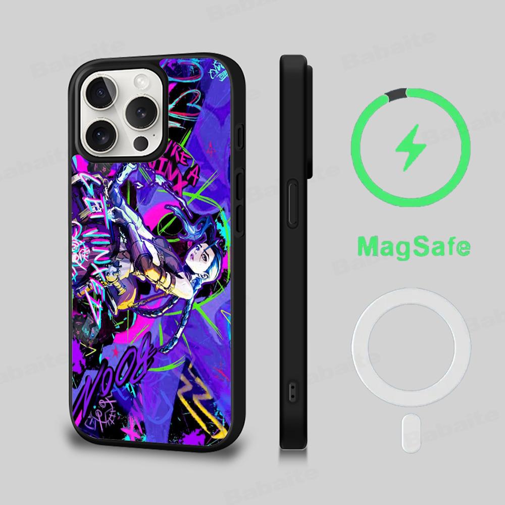 Arcane Phone Case Magnetic Case For IPhone 16 14 13 12 11 15 Pro Max Plus For Magsafe Wireless Charge Cover