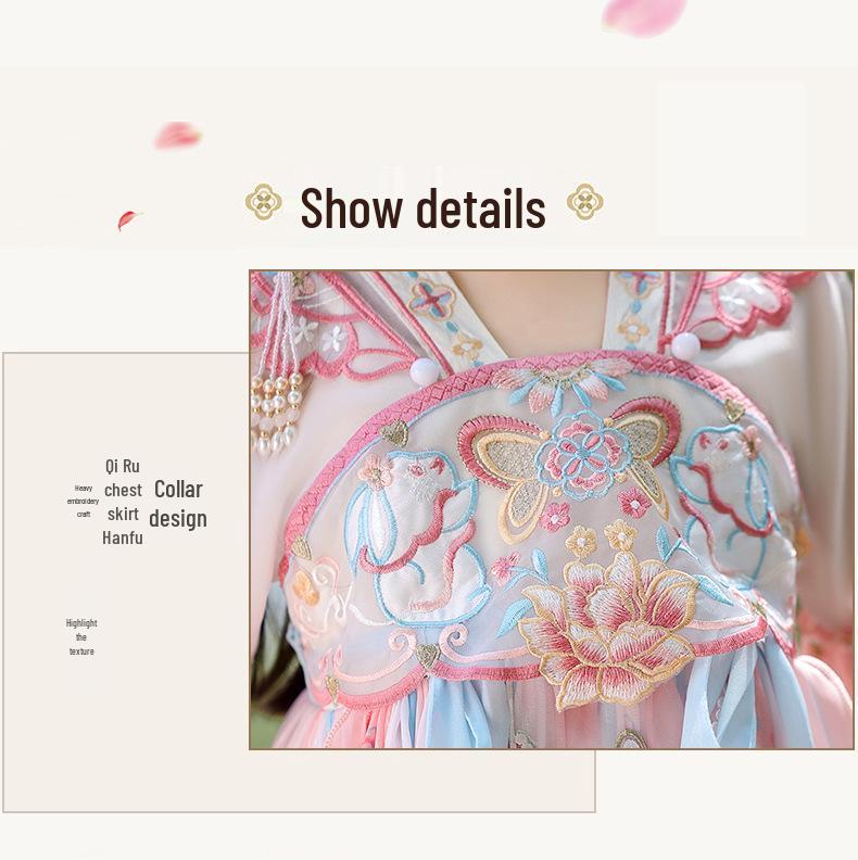 Girls' Hanfu 2026: Spring/Autumn Fairy Ruqun Tang Suit Princess Dress - Chinese Style Performance Costume