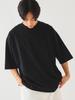 Beams Men's S/S TEE Loose Mercerized T-Shirt, Black, Size Small, 11041318803