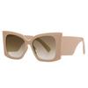 Retro Cat Eye Large Frame Sunglasses for Women – European and American Fashion, High-End Sun Protection, Trendy Street Style
