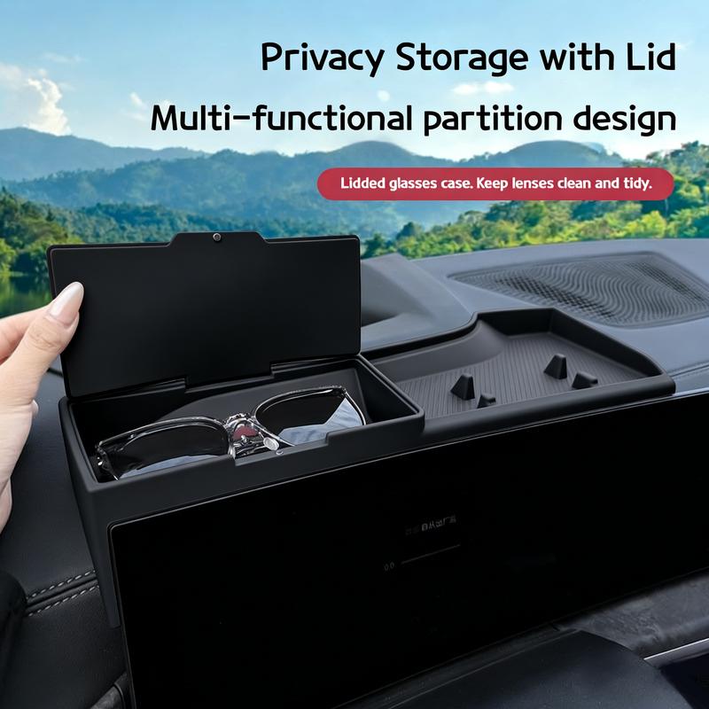 For BMW X5 X6 X7 G05 G06 G07 -2026 Car Silicone box behind the central control screen For storing and decorating items