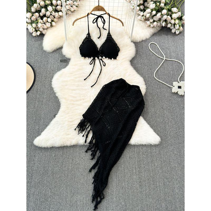 Seaside Vacation with Chest Pad High Waist Hip Bag Fashion Suit