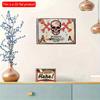 2D flat Wooden 30*20cm Room Decor Dxsign Poison Warning Sign, Wall Art, Engraved Sign, Indoor/Outdoor Decor for Home, Bar, Garage