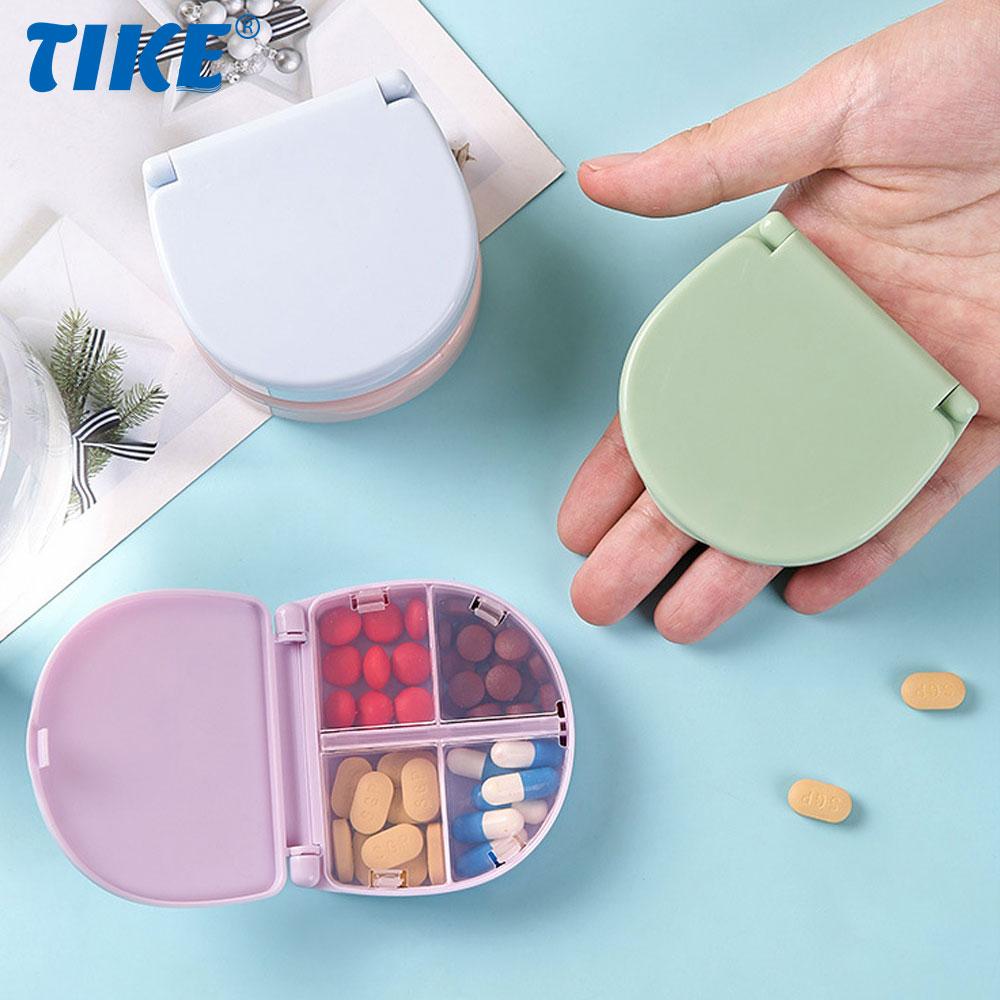 Portable Travel Pill Organizer Case Cute Small Daily Pills Box Bpa Free Plastic Medicine Vitamin Container For Pocket Purse