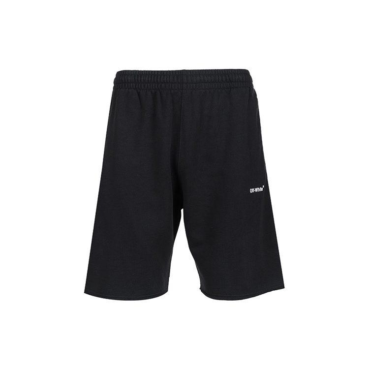 Off-White Logo-print Cotton Track Shorts OMCI006C99FLE0011001