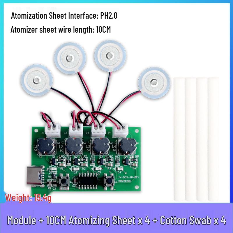 Four-Spray Humidifier Control & Atomizer Driver Module