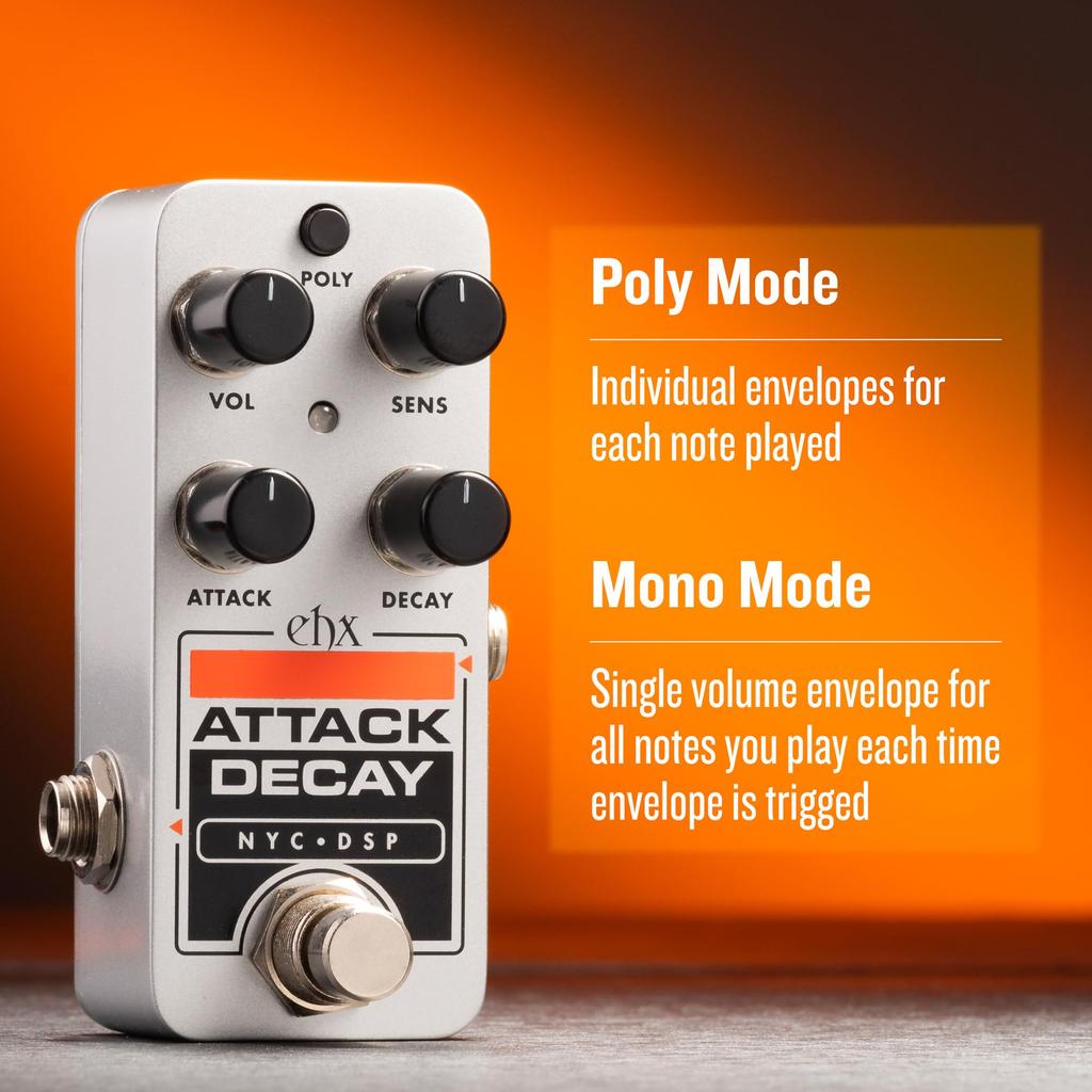 PICO ATTACK DECAY TAPE REVERSE SIMULATOR Reverse Simulator Guitar Effect Pedal ELECTRO-HARMONIX