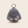 Whimsical Rabbit Plush Fur Keychain Colorful Bunny Gift Accessory For Girls Style