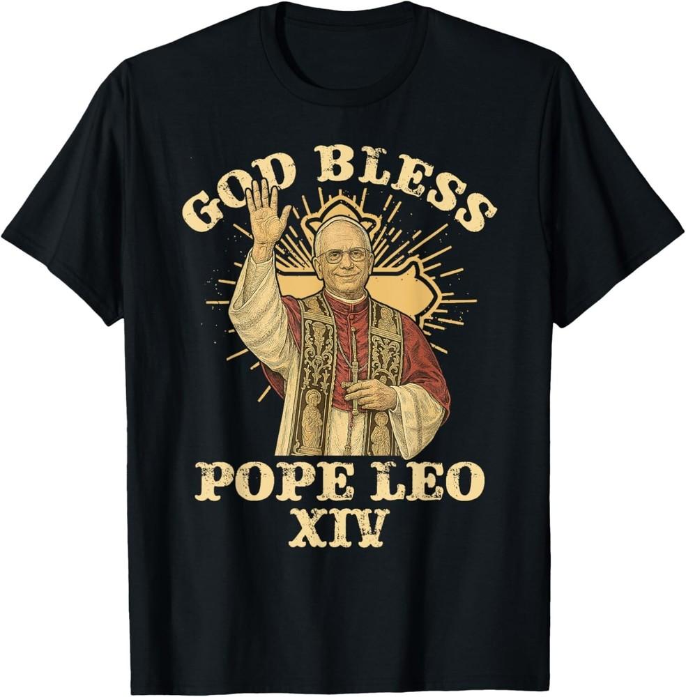 VINTAGE BŮH ŽEHNEJ PAPA LEO XIV Unisex Tričko