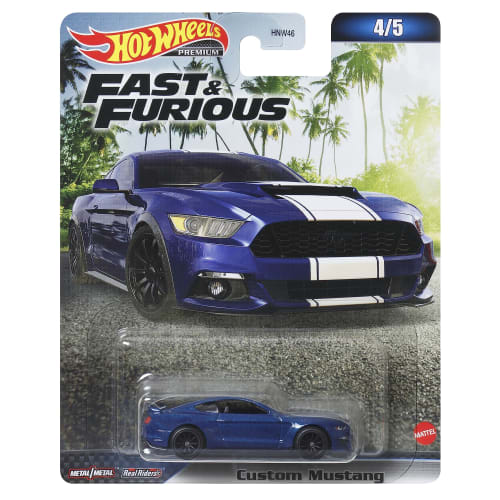Hot Wheels Fast & Furious - Custom Mustang [3 Years Old and Up] HNW51
