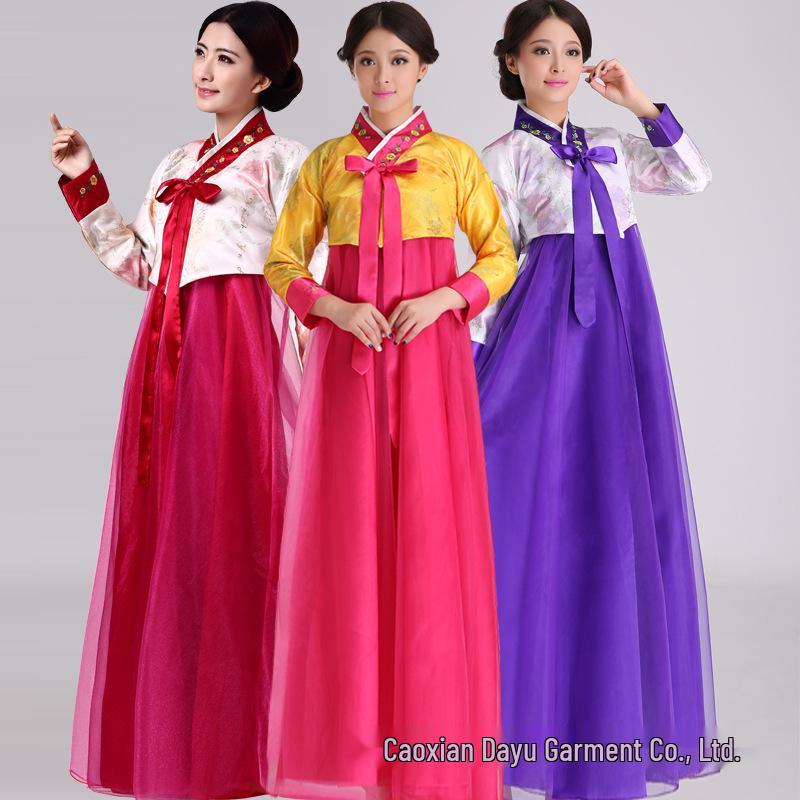 Traditionelles Koreanisches Tanz-Hanbok für Damen - Ethnische Tracht im Dae Jang Geum Stil