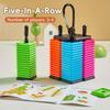 Colorful Portable Puzzle Gochi Game Five-in-a-Row Game For Kid And Adults Interactive Desktop Strategy Game With Colorful Pieces