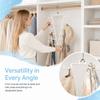 2Pcs 12 Hooks Metal V Shaped Hanger Wall Mounted Laundry Hanger Hat Storage Rack  Household