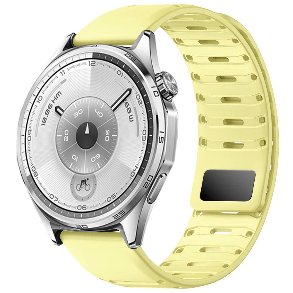 22mm Silicone Strap For Huawei Watch 5 4 3 46mm GT6/5/3/2 Pro GT6/5/4/3 46mm Sport Magnetic Buckle Adjustable Bracelet Wristband