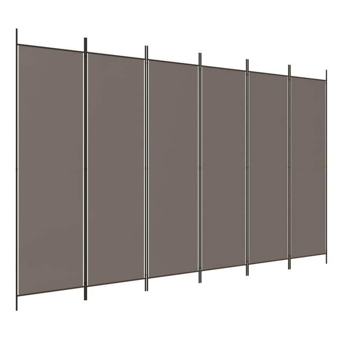 VidaXL Cloison de Séparation 6 Panneaux Séparateur de Pièce Pliable Diviseur Écran d'Intimité Paravent Décoration Salon 350208