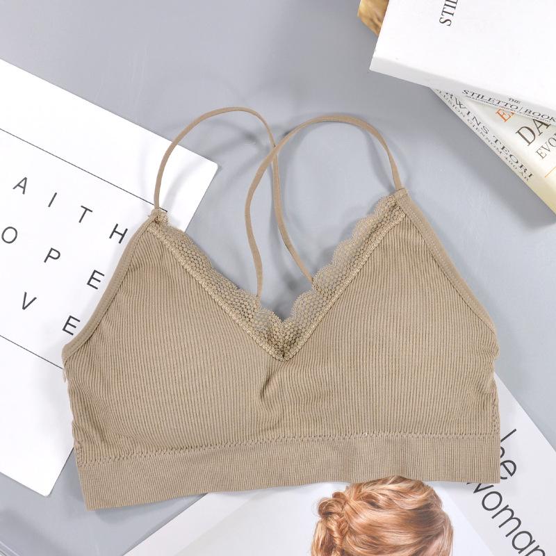 Bezšvové tenké ramienka Cross Beauty Back Lace Edge Beauty Back Yoga Sports Bra