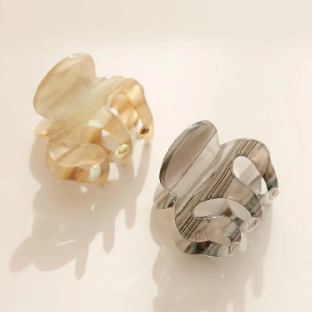 J Lauren Cellulose Marble Mini Hair Clip H01312