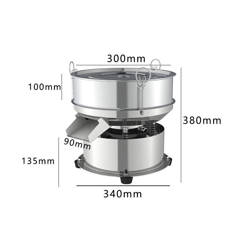 Stainless Steel Electric Vibrating Sieve for Flour, Soy Milk & Granules