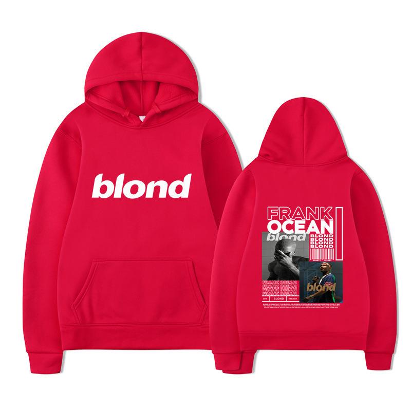 New blond Amazon autumn and winter new fleece urban casual hooded sweater
