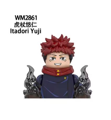 Anime WM6139 WM6140 WM6149 WM6201 Itadori Yuji Jujutsu Kaisen Set Mini Action Figure Toys Irthday Present Accessories
