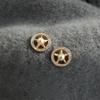 Stilvolle runde Ohrstecker aus 925er Sterlingsilber mit Zirkonia-Einlage