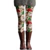 Women's Casual Fashion Outdoor Halloween Printed Slim Elastic Yoga Pants Cropped Pants