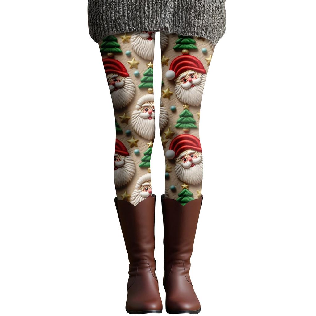 Women's Casual Fashion Outdoor Halloween Printed Slim Elastic Yoga Pants Cropped Pants