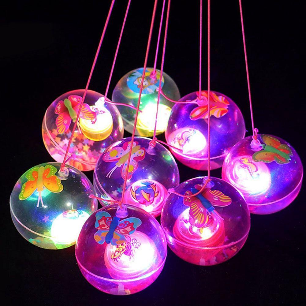Juguetes Nuevo Duradero Alta Calidad Colorido Flash Pelota Saltarina Multiestilos Interactiva Brillante Pelota Rebote Regalo Presente Niños Luminoso
