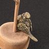 Small Sparrow Statue Metal Brass Tea Pet Table Ornament Home Decoration Accessories Retro Bird Animal Figurines Miniatures Craft