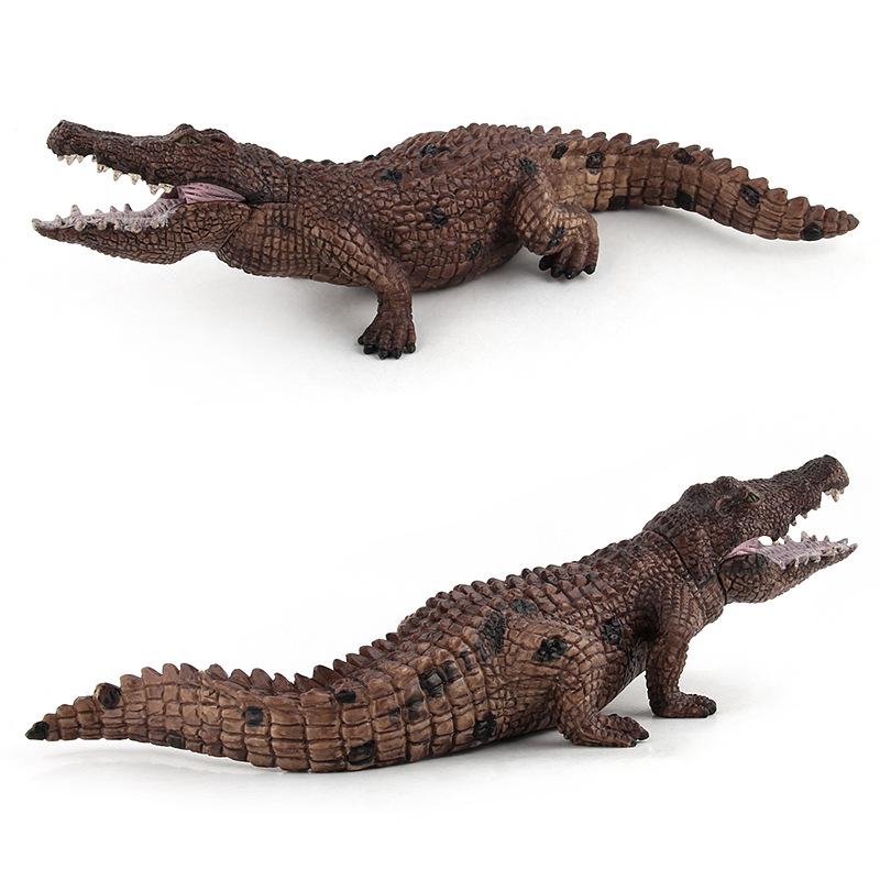 Model Simulat Animal Sălbatic Mare Crocodil PVC Realist Recuzită Model Static Ornament Jucărie