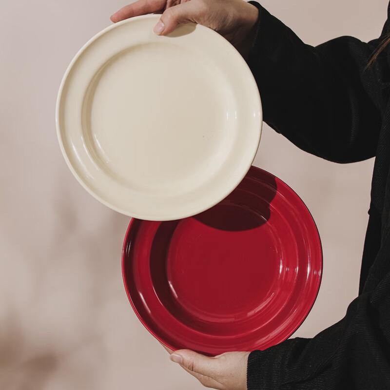 Ru Han Festive Ceramic 10-inch Shallow Plate