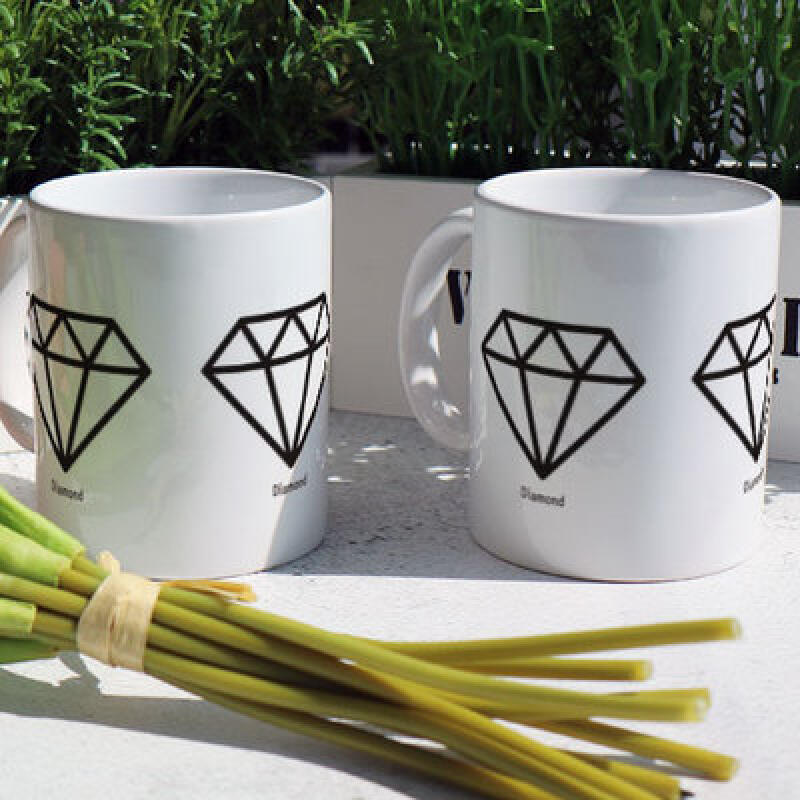 pa391-Design Mug 2p-Simple Diamond