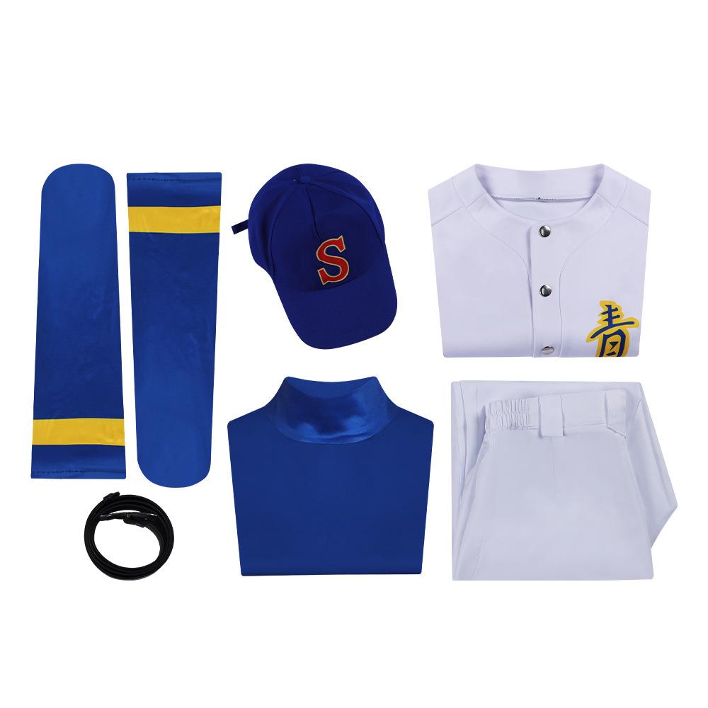 Eijun Sawamura & Satoru Furuya Baseball Cosplay Uniform, Ace of Diamond Anime Performance Outfit