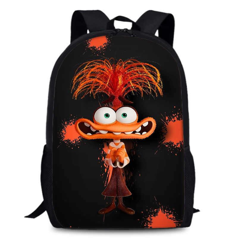 Spacious 15-inch Inside Out 2 Backpack Durable Oxford Cloth School Book Bag