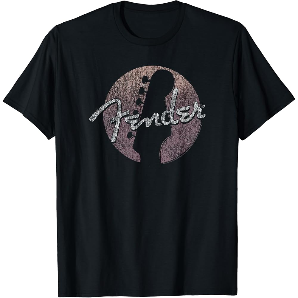 Fender Circle Guitar Headstock Logo Tee