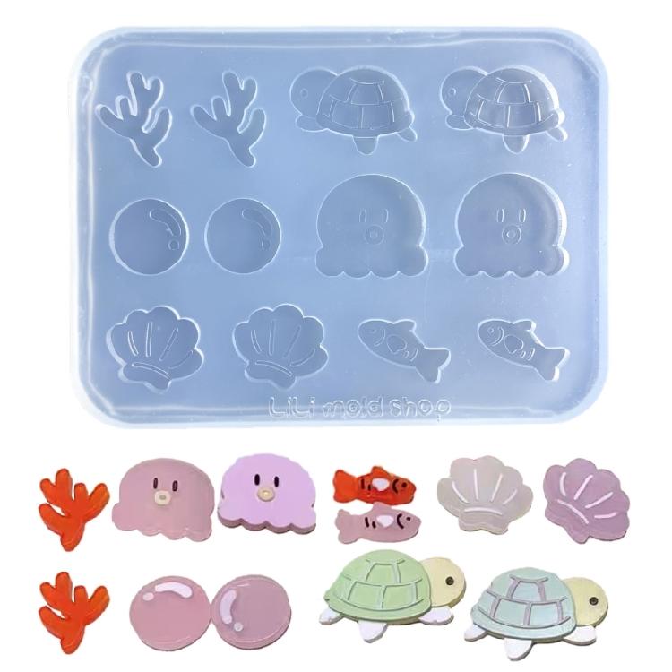 Ocean Mold Shaker Resin Mold Fillers Silicone Quicksand Shaker Filling Molds 1