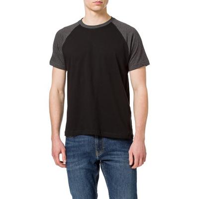 Build Your Brand Mens Raglan Contrast Sleeves T-Shirt