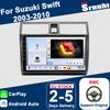 Srnubi 2 Din Carplay Android Auto for Suzuki Swift 2003 - 2010 10 Inch Car Radio Multimedia Player GPS Navigation DSP Bluetooth 5.4 Support SWC Acce