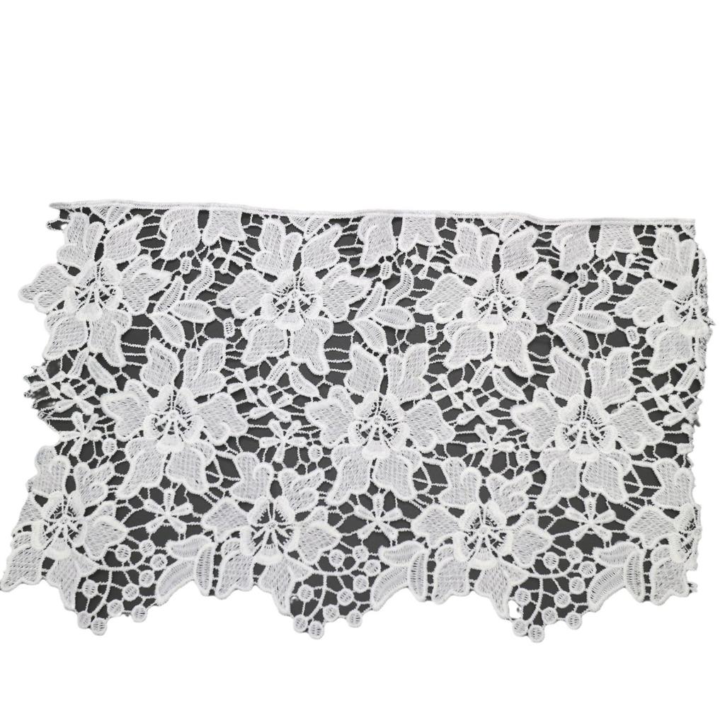 Milk Silk Lace, Lace Accessories Clothing Decoration Diy Unilateral Flower Computer Embroidery Water-Soluble Lace