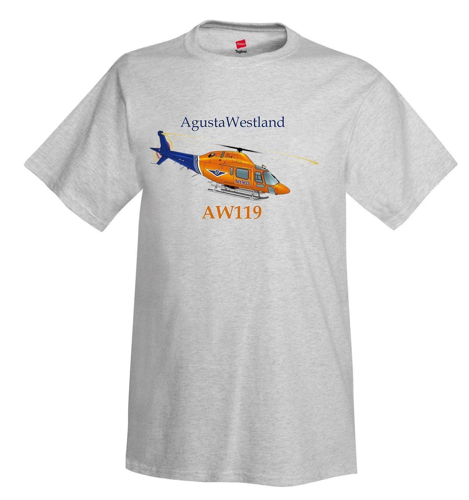 

AgustaWestland AW119 Helicopter T-Shirt - Personalized with Your N# S